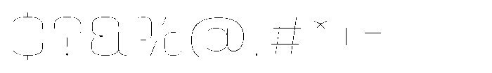 HD Corbit Semi Expanded Thin Font OTHER CHARS