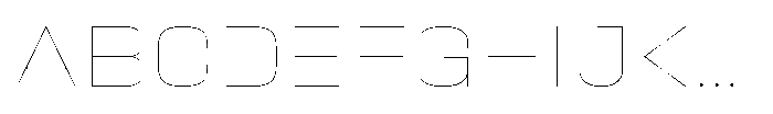 HD Corbit Semi Expanded Thin Font UPPERCASE