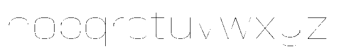 HD Corbit Semi Expanded Thin Font LOWERCASE