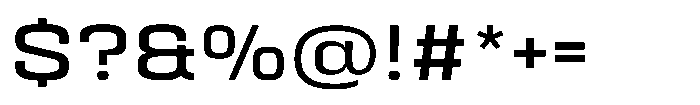 HD Corbit Semi Expanded Font OTHER CHARS