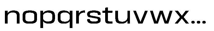 HD Corbit Semi Expanded Font LOWERCASE