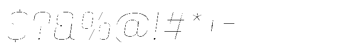 HD Corbit Thin Italic Font OTHER CHARS