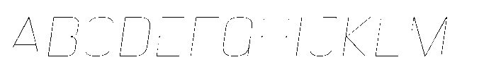 HD Corbit Thin Italic Font UPPERCASE
