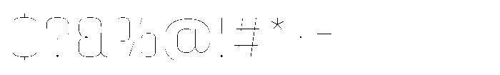 HD Corbit Thin Font OTHER CHARS