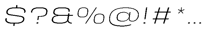 HD Corbit Ultra Exp Extra Light Italic Font OTHER CHARS