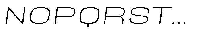 HD Corbit Ultra Exp Extra Light Italic Font UPPERCASE