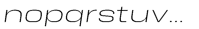HD Corbit Ultra Exp Extra Light Italic Font LOWERCASE