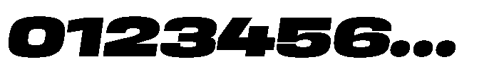 HD Corbit Ultra Expanded Black Italic Font OTHER CHARS