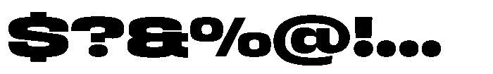 HD Corbit Ultra Expanded Black Font OTHER CHARS
