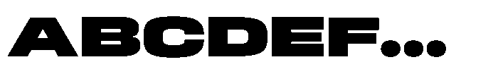 HD Corbit Ultra Expanded Black Font UPPERCASE