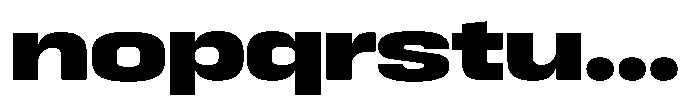 HD Corbit Ultra Expanded Black Font LOWERCASE