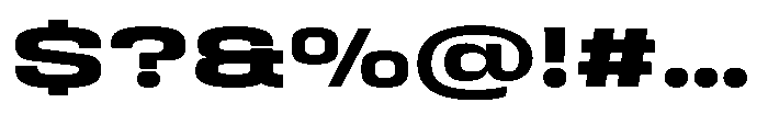 HD Corbit Ultra Expanded Bold Font OTHER CHARS
