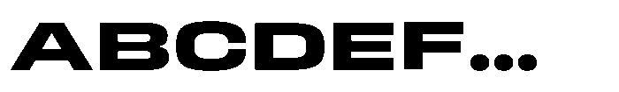 HD Corbit Ultra Expanded Bold Font UPPERCASE