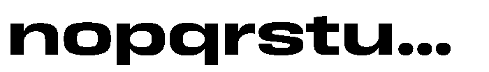HD Corbit Ultra Expanded Bold Font LOWERCASE