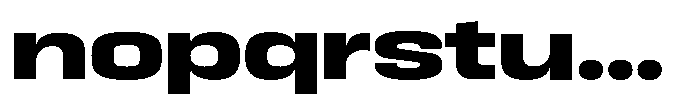 HD Corbit Ultra Expanded Extra Bold Font LOWERCASE