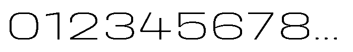 HD Corbit Ultra Expanded Extra Light Font OTHER CHARS