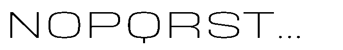 HD Corbit Ultra Expanded Extra Light Font UPPERCASE