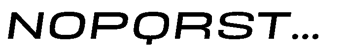 HD Corbit Ultra Expanded Italic Font UPPERCASE