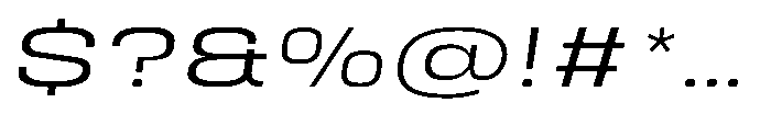 HD Corbit Ultra Expanded Light Italic Font OTHER CHARS