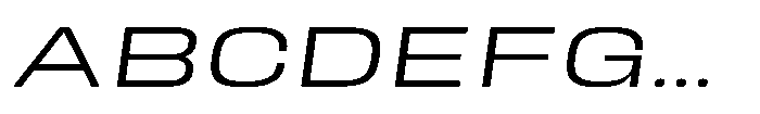 HD Corbit Ultra Expanded Light Italic Font UPPERCASE