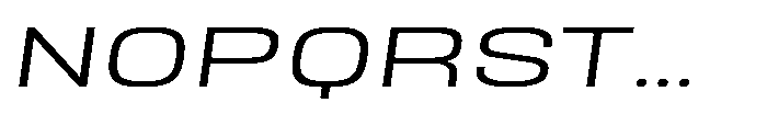 HD Corbit Ultra Expanded Light Italic Font UPPERCASE