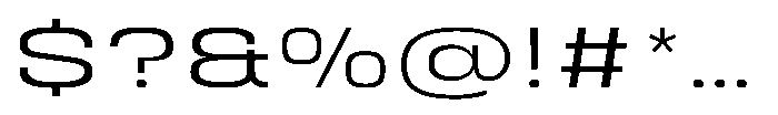 HD Corbit Ultra Expanded Light Font OTHER CHARS
