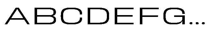 HD Corbit Ultra Expanded Light Font UPPERCASE