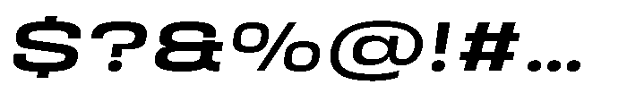 HD Corbit Ultra Expanded Medium Italic Font OTHER CHARS