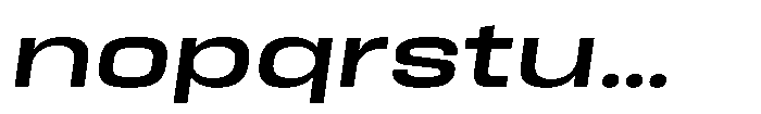 HD Corbit Ultra Expanded Medium Italic Font LOWERCASE