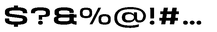 HD Corbit Ultra Expanded Medium Font OTHER CHARS