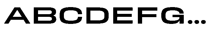 HD Corbit Ultra Expanded Medium Font UPPERCASE