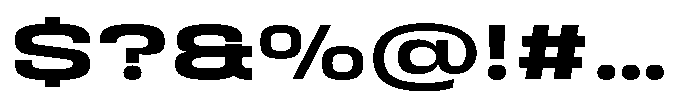 HD Corbit Ultra Expanded Semi Bold Font OTHER CHARS