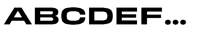 HD Corbit Ultra Expanded Semi Bold Font UPPERCASE