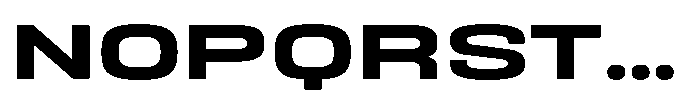 HD Corbit Ultra Expanded Semi Bold Font UPPERCASE