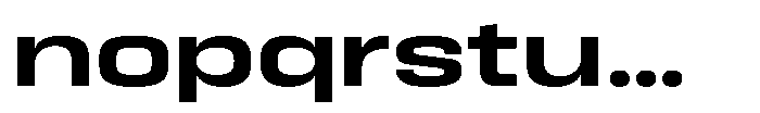 HD Corbit Ultra Expanded Semi Bold Font LOWERCASE