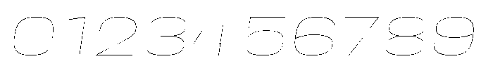 HD Corbit Ultra Expanded Thin Italic Font OTHER CHARS