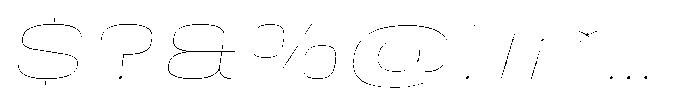 HD Corbit Ultra Expanded Thin Italic Font OTHER CHARS