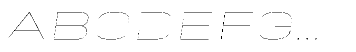 HD Corbit Ultra Expanded Thin Italic Font UPPERCASE
