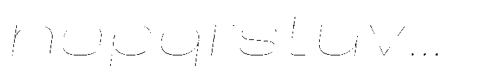 HD Corbit Ultra Expanded Thin Italic Font LOWERCASE