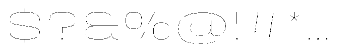 HD Corbit Ultra Expanded Thin Font OTHER CHARS