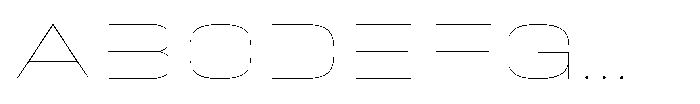 HD Corbit Ultra Expanded Thin Font UPPERCASE