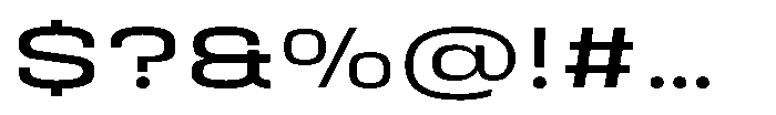 HD Corbit Ultra Expanded Font OTHER CHARS