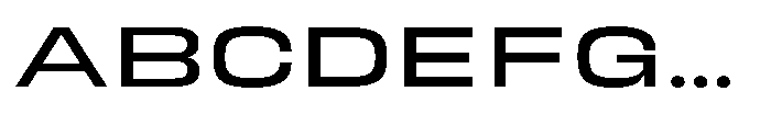 HD Corbit Ultra Expanded Font UPPERCASE