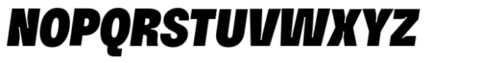 HD Node Condensed Black Italic Font UPPERCASE