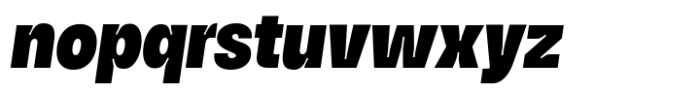 HD Node Condensed Black Italic Font LOWERCASE