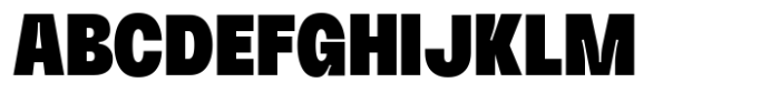 HD Node Condensed Black Font UPPERCASE