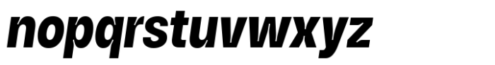 HD Node Condensed Bold Italic Font LOWERCASE