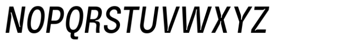 HD Node Condensed Italic Font UPPERCASE