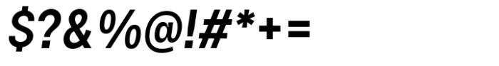 HD Node Condensed Medium Italic Font OTHER CHARS