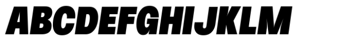 HD Node Sans Condensed Black Italic Font UPPERCASE